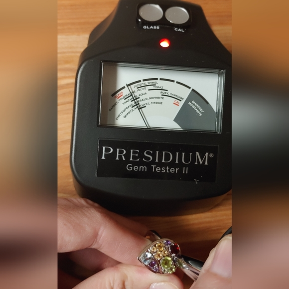 NWOT Sterling silver cocktail ring, semi precious gems, Prime Art & Jewel, sz 8 - Picture 8 of 12